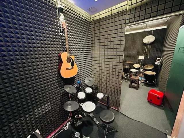 Inside the school at Dwarka School of Music
