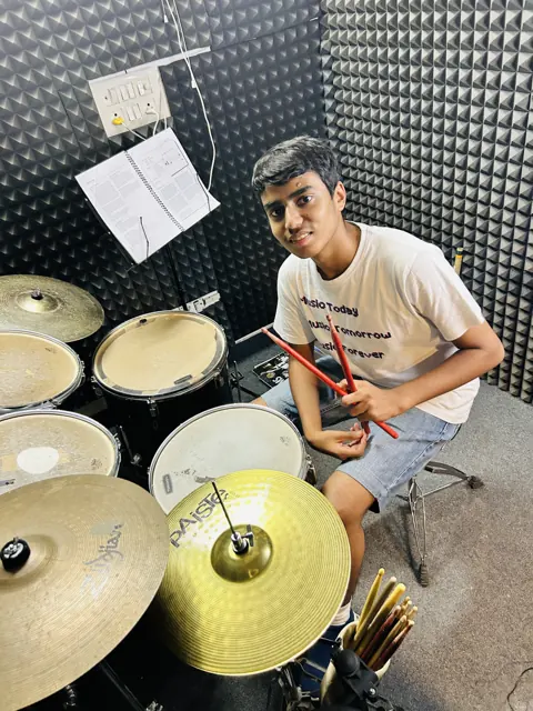 Learning and practice at Dwarka School of Music