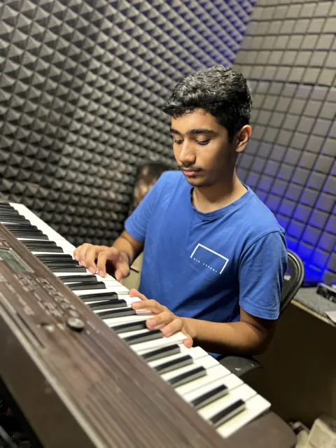 Learning and practice at Dwarka School of Music