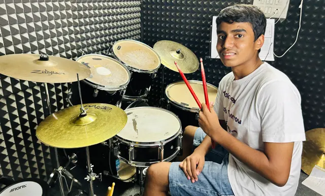 Learning and practice at Dwarka School of Music