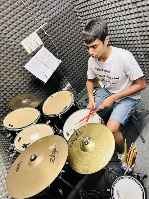 Learning and practice at Dwarka School of Music