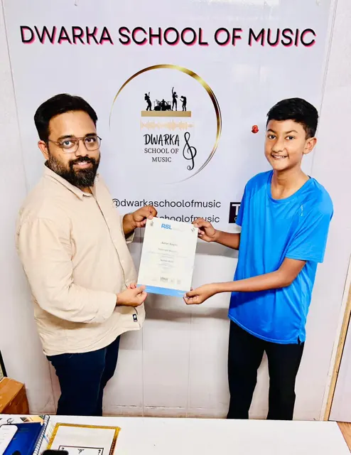 School achievements at Dwarka School of Music