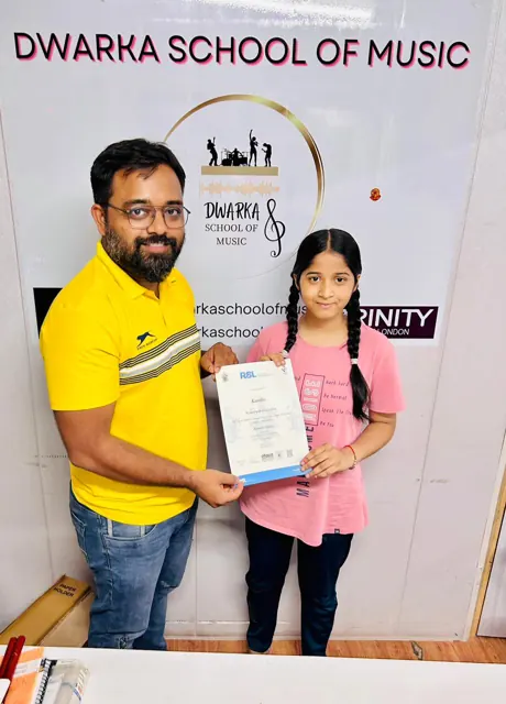 School achievements at Dwarka School of Music